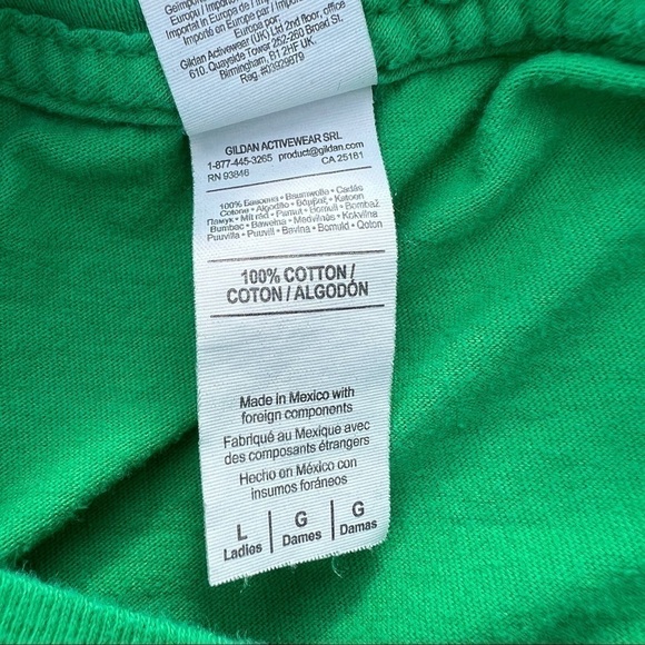 Rubik's Cube Kelly Green Graphic Short Sleeve Casual Tee T-Shirt - Picture 4 of 7